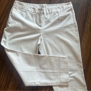 Dahlia Cotton Dress White Capris • Size 14 Tailored Work / Casual
Pants